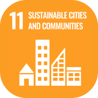 ONU icona città e comunità sostenibili