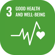 ONU icona ottima salute e benessere